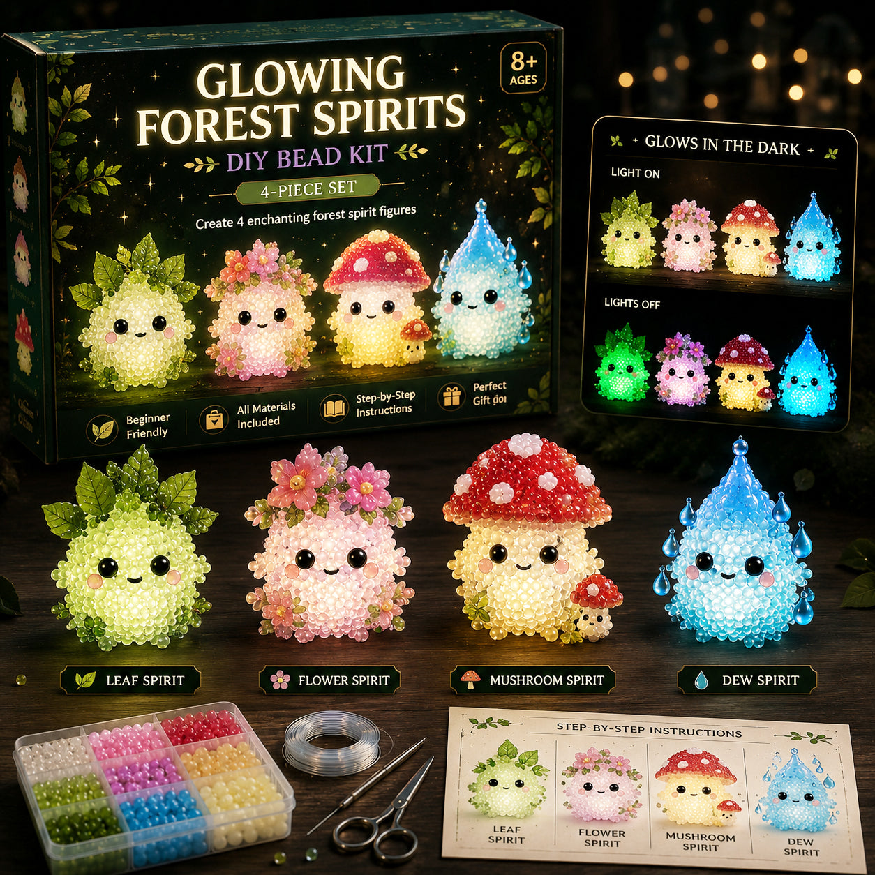 Glowing Fantasy Spirits DIY Bead Kit Series✨