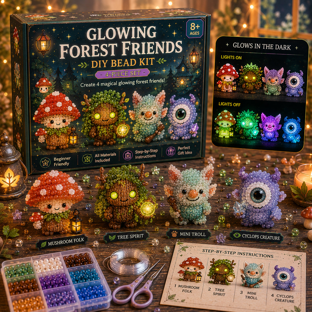 Glowing Fantasy Spirits DIY Bead Kit Series✨