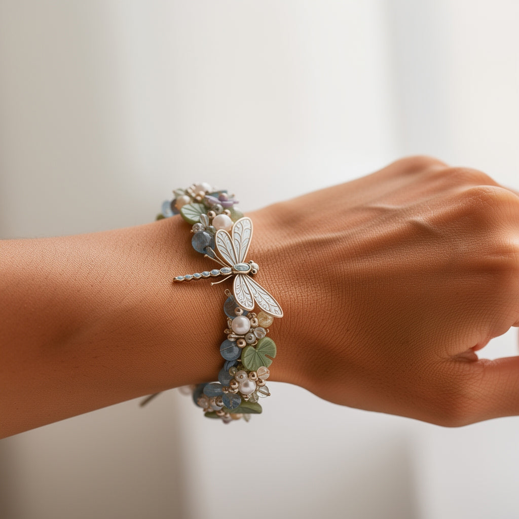 🔥50% Off Last Day - BUY 3 GET 1 FREE-🦋🌼Enchanted Garden Charm Bracelet DIY Kit Series✨🐝🐞