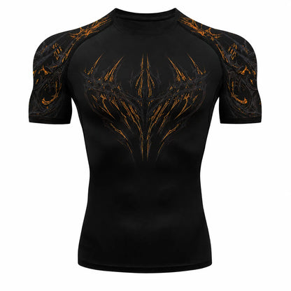 Void Eye Compression Tee [Inferno Orange]