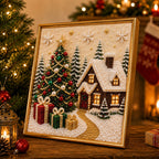 🧘Relaxing & Beginner-Friendly-🎄🎅 Premium 3D Pearl Christmas Wall Art Kit