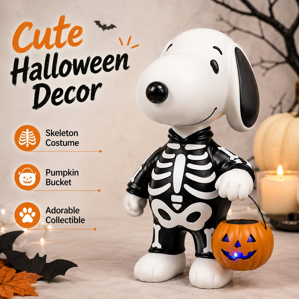 🎃 Light Up Halloween with the Cutest Skeleton Pup! 🐶✨