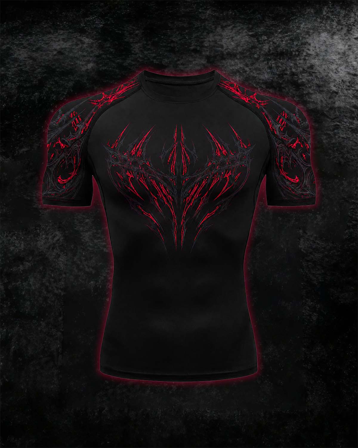 Void Eye Compression Shirt [Blood Red]