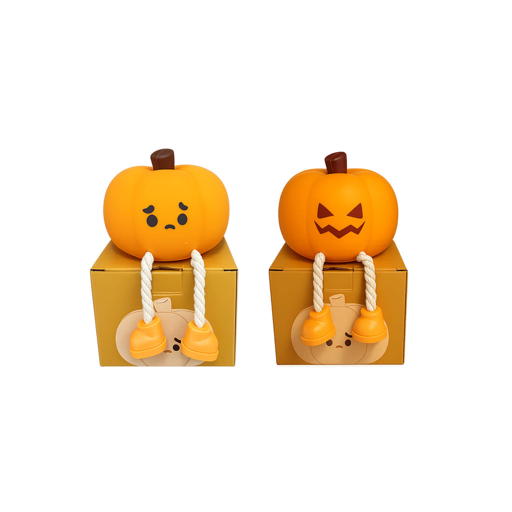 Soft Glow Pumpkin Silicone Night Light – Warm LED Sleep Companion