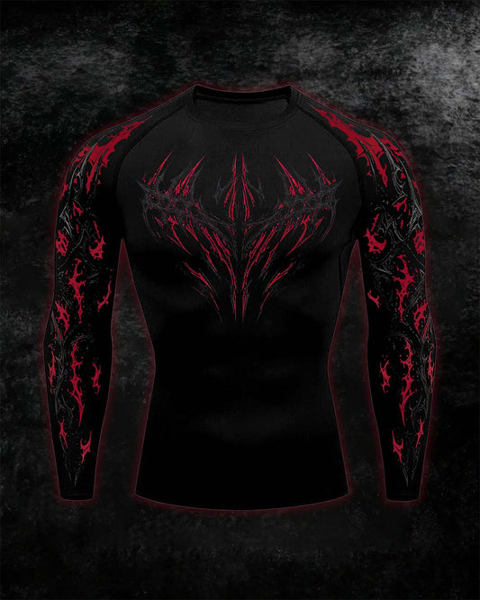 Void Eye Compression long sleeve [Blood Red]