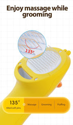 2 in 1 Hair dryer volumizing tool coat volumizing brush for soft coats