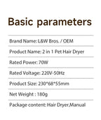 2 in 1 Hair dryer volumizing tool coat volumizing brush for soft coats