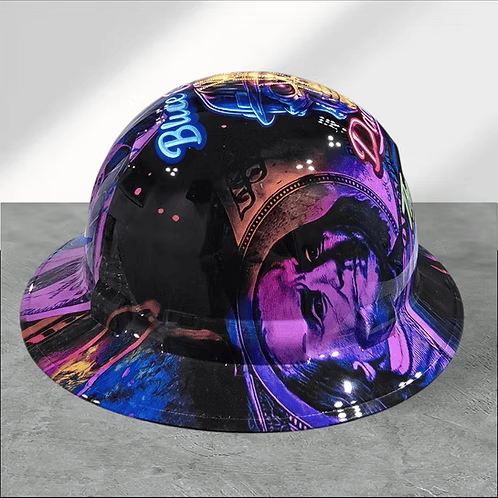 🔥Father‘s Day 50% OFF 👷‍♂️ Blue Collar Daddy Hydro-Dipped Hard Hat | Industrial Rigid Impact-Resistant Safety Helmet with Full-Wrap Gloss Artwork