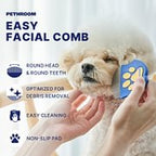 Professional Eye Comb for Pets | Stainless Steel Tear Stain Remover for Cats & Dogs