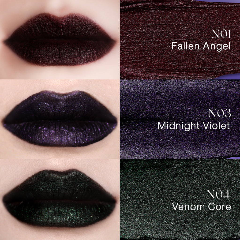 DE’LANCI Alter Realm Shimmer Velvet Lip Gloss – Vegan Bold Gothic Shimmer