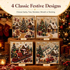 🧘Relaxing & Beginner-Friendly-🎄🎅 Premium 3D Pearl Christmas Wall Art Kit