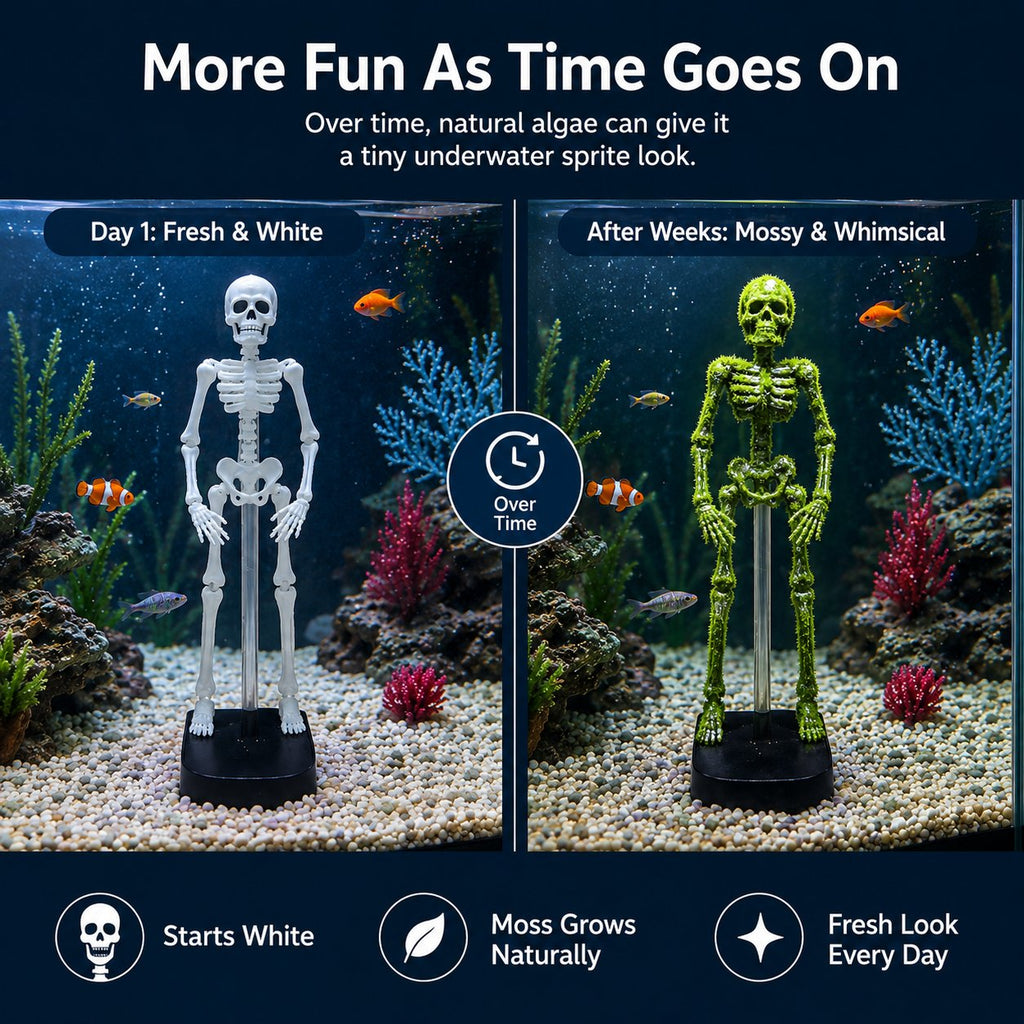 ⭐Up to 50% OFF – 2026 Sale🔥White Underwater Dancing Skeleton Bath Toy With Suction Base
