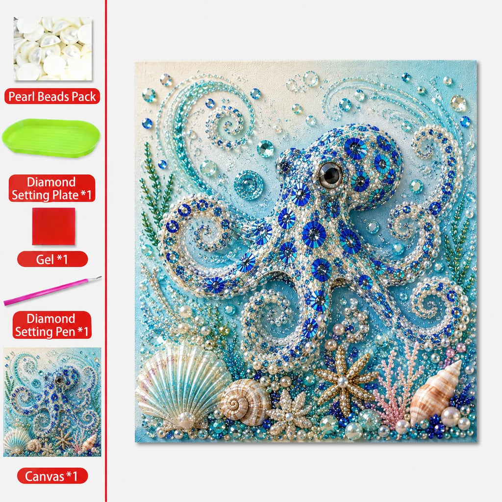 🔥 Last Day 49% OFF - 🌊✨ Ocean Theme Pearl Art DIY Kit – Relaxing DIY Craft to Create Stunning Coastal Artwork (📦Buy 2 Free Shipping)