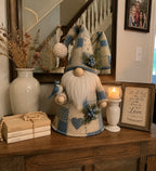 🔥 LAST DAY 49% OFF – 🐦 Patchwork Bird Gnome Light Collection | Warm Glowing Tabletop Decor with Farmhouse Patchwork Details for Mantels, Shelves & Holiday Gifts ✨