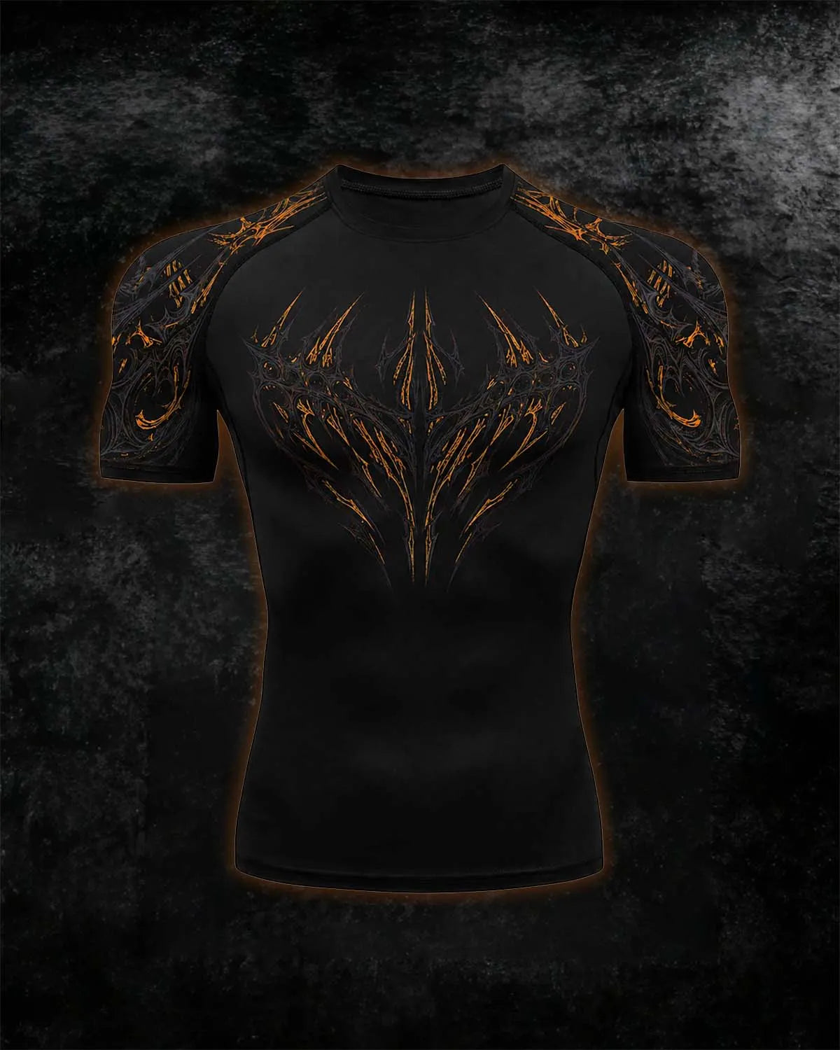 Void Eye Compression Tee [Inferno Orange]