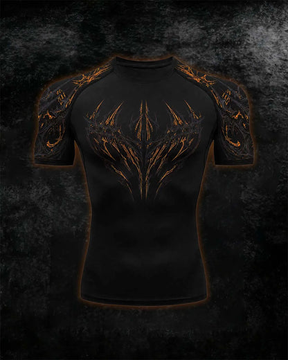 Void Eye Compression Tee [Inferno Orange]