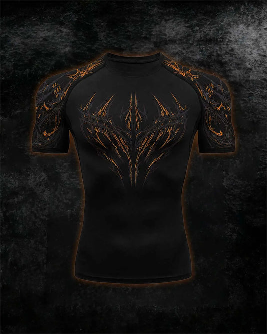 Void Eye Compression Tee [Inferno Orange]