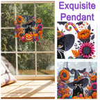 Black Cat Moon Diamond Art Hanging Ornament Kit – Relaxing DIY Halloween Craft 🎃💎 (📦Buy 2 Free Shipping)