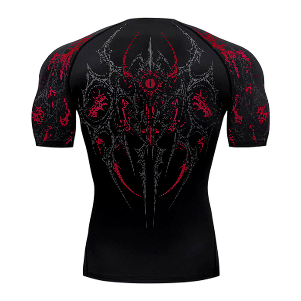 Void Eye Compression Shirt [Blood Red]