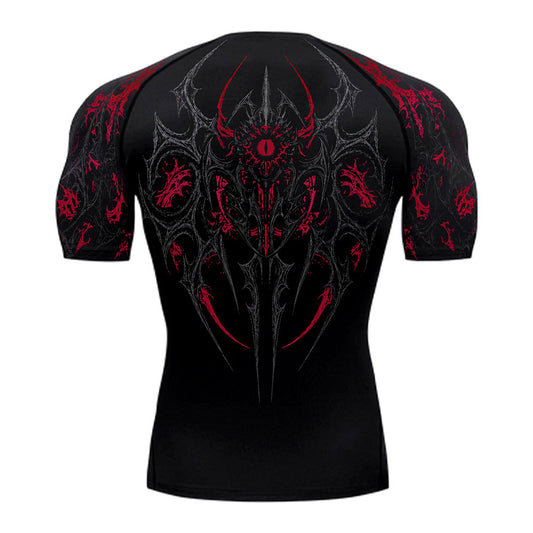 Void Eye Compression Shirt [Blood Red]