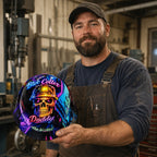 🔥Father‘s Day 50% OFF 👷‍♂️ Blue Collar Daddy Hydro-Dipped Hard Hat | Industrial Rigid Impact-Resistant Safety Helmet with Full-Wrap Gloss Artwork