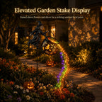 🎃Glowing Witch Cauldron Garden Stake Light – Magical Rainbow Halloween Yard Decor 🧙‍♀️✨