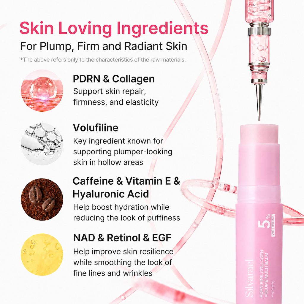 Last Day Buy 1 Get 1 Free Silvarael Korean PDRN Pink Collagen Volume Multi Balm