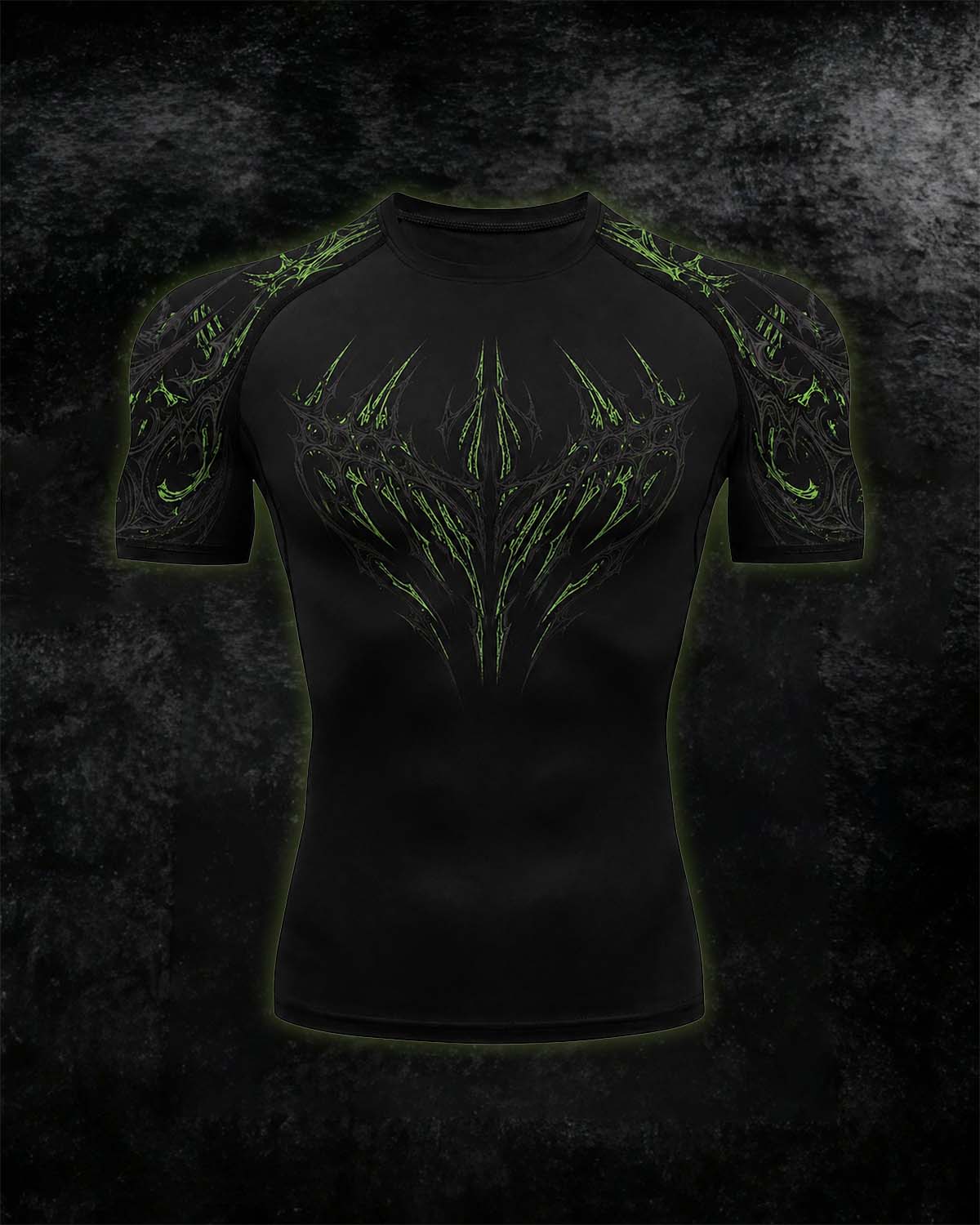 Void Eye Compression Tee [Acid Green]