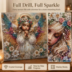 🧘Relaxing & Beginner-Friendly-Sparkling Crystal Diamond Art Kit For DIY Wall Decor