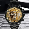 Custom Jesus Christ Crucifix Watch - Personalized Name Watch - Christian Faith Gift For Men, Christian Families