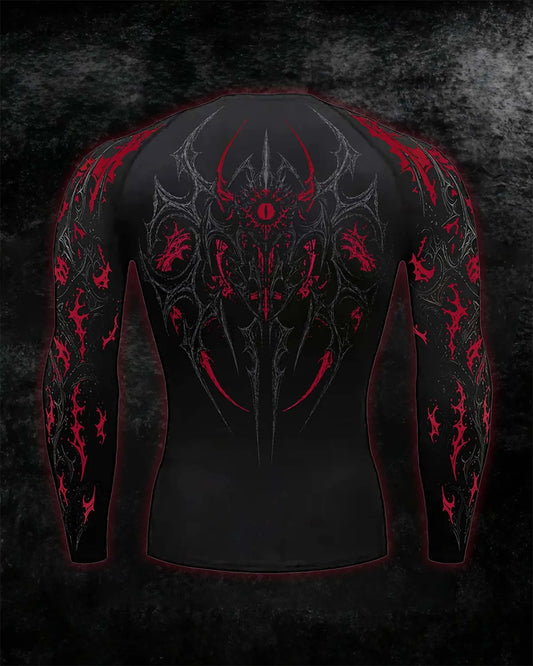 Void Eye Compression long sleeve [Blood Red]