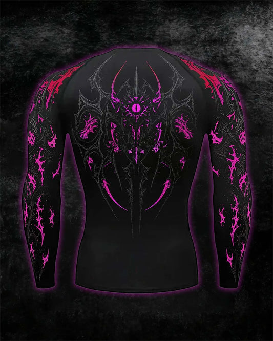 Void Eye Compression long sleeve [Neon Magenta]