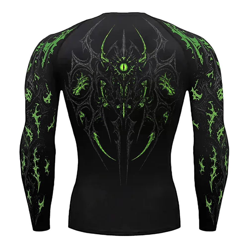 Void Eye Compression long sleeve [Acid Green]