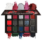 DE´LANCI Warcraft Illusion 15-Color Red & Black Pigment Eyeshadow Palette