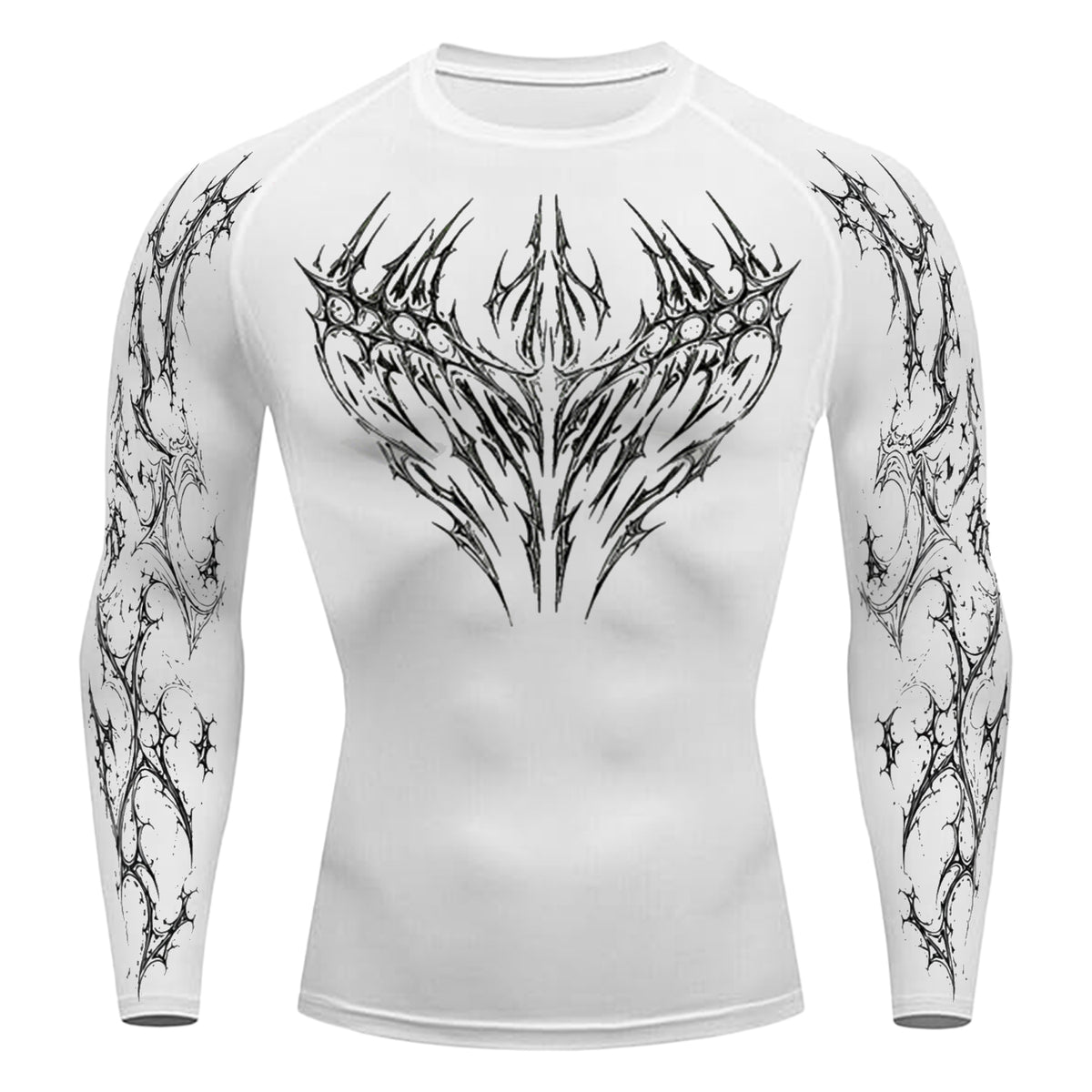 Void Eye Compression long sleeve [White Rune]