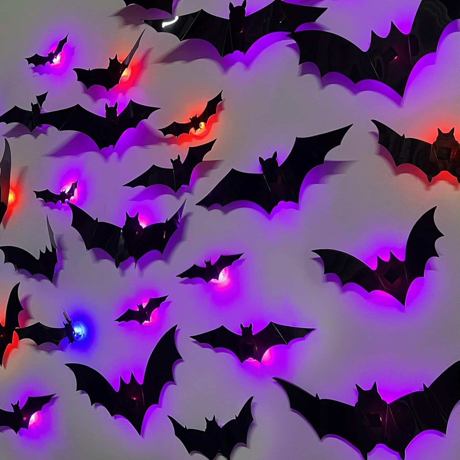 🎁Hot Sale Promotion 49% OFF🔥 3D Bat Light Design LED Decorations (contains three sizes: large, medium and small)