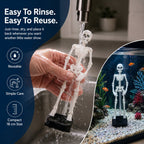 ⭐Up to 50% OFF – 2026 Sale🔥White Underwater Dancing Skeleton Bath Toy With Suction Base