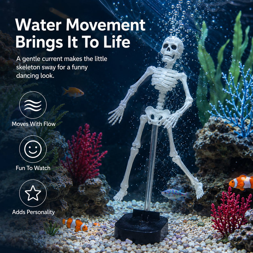 ⭐Up to 50% OFF – 2026 Sale🔥White Underwater Dancing Skeleton Bath Toy With Suction Base