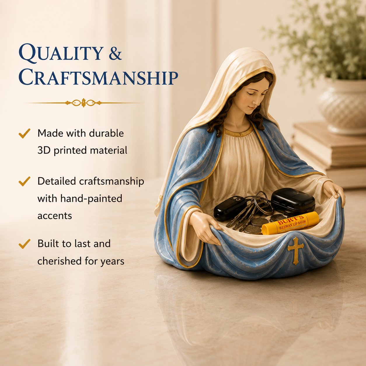 🔥Last Day 49% OFF - Handmade Virgin Mary Catch-All Bowl
