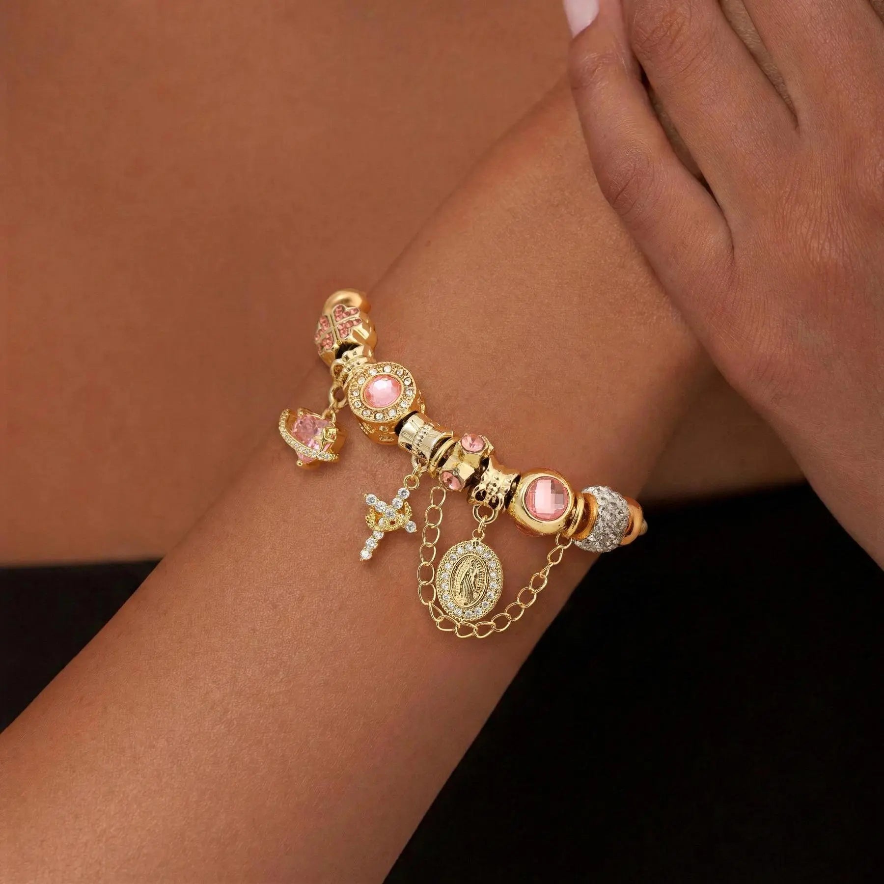 Gold & Silver Aurora Multi-Element Chain Bracelet
