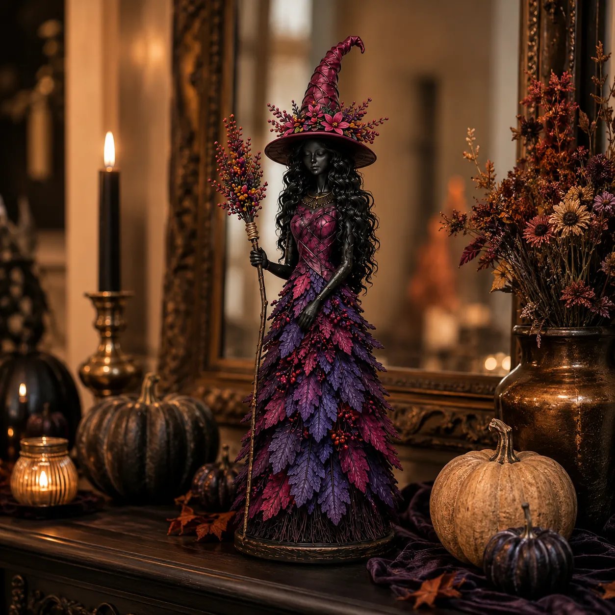 💥LAST DAY 49% OFF - 🧙 Enchanted Autumn Witch Figurine (📦Buy 2 Free Shipping)