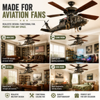 🔥 LAST DAY 50% OFF-🚁 Helicopter Ceiling Fan Decoration – Flying Aviation Display