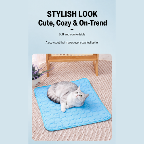 Cross-Border Pet Summer Pet Sofa Mat Floor Mat Dog Ice Mat Spring And Summer Cat Cooling Mat Ice Silk Mat Cooling Sleeping Mat
