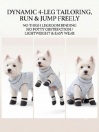 Jacquard Cloud Soft Dog Four-Leg Dustproof Pants