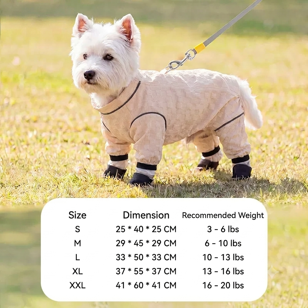 Jacquard Cloud Soft Dog Four-Leg Dustproof Pants