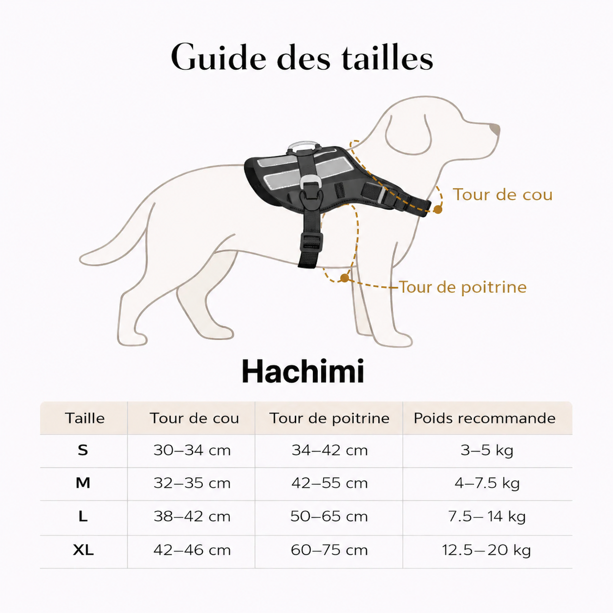 Reflective Safety Harness + Leash – Integrated Bag Dispenser
