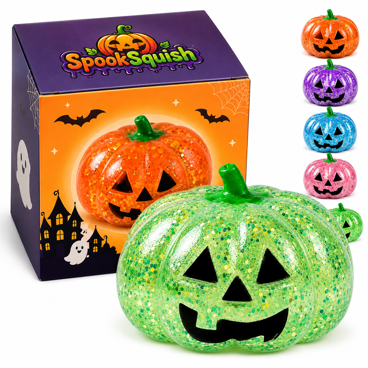 Slow Rebound Halloween Pumpkin Squishy Toy – Cute Stress Relief & Festive Decor