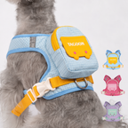 Reflective Safety Harness + Leash – Integrated Bag Dispenser
