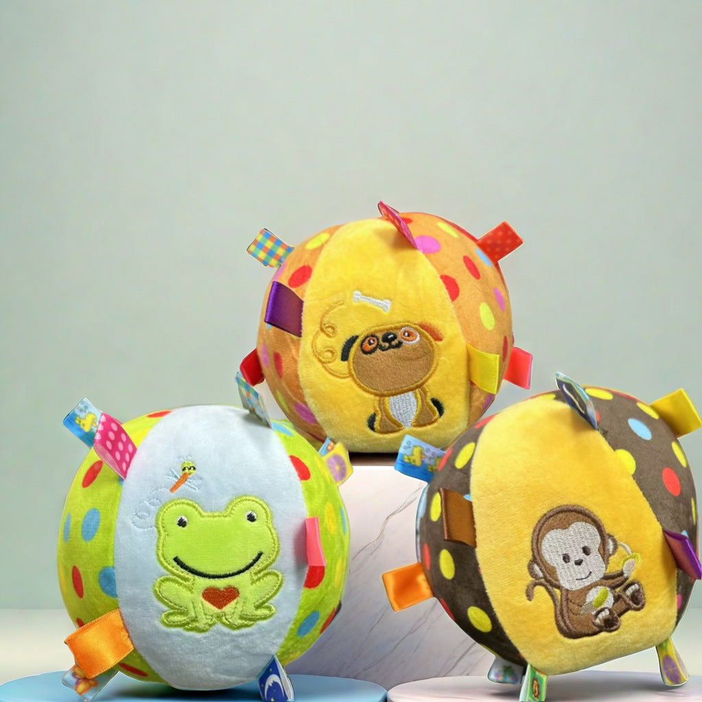 Cross-Border Pet Football Bell, Dog Toy Ball, Self-Stimulating Dog To Relieve Boredom, Teeth Grinding, Plush Leather Ball Pet Toy