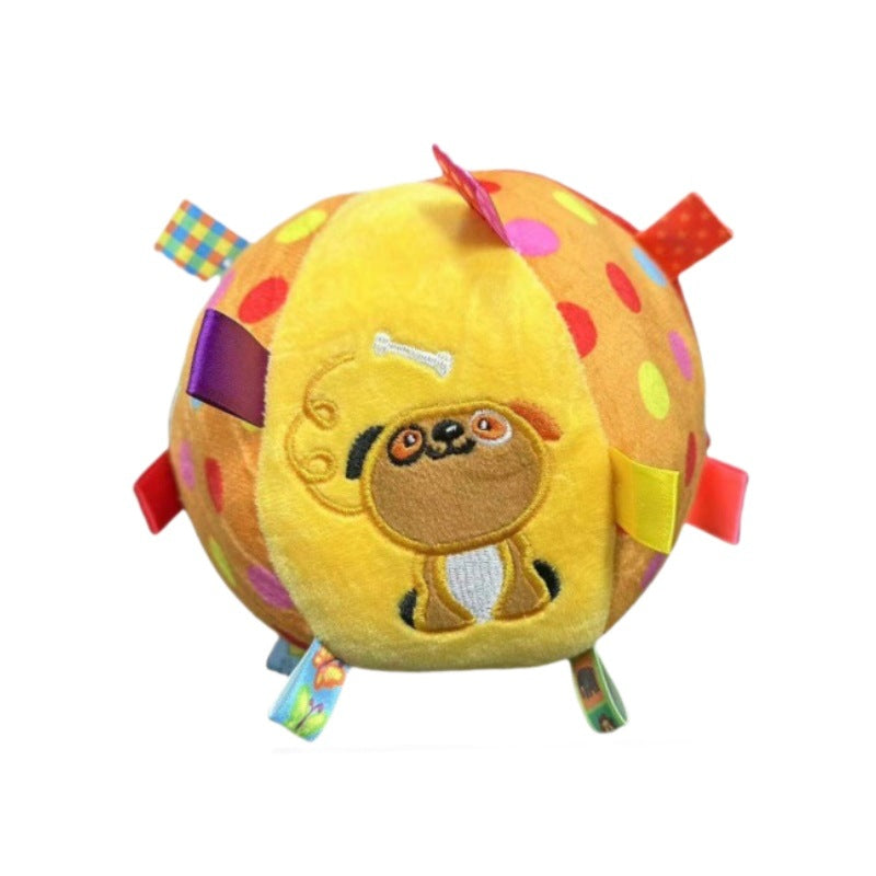 Cross-Border Pet Football Bell, Dog Toy Ball, Self-Stimulating Dog To Relieve Boredom, Teeth Grinding, Plush Leather Ball Pet Toy